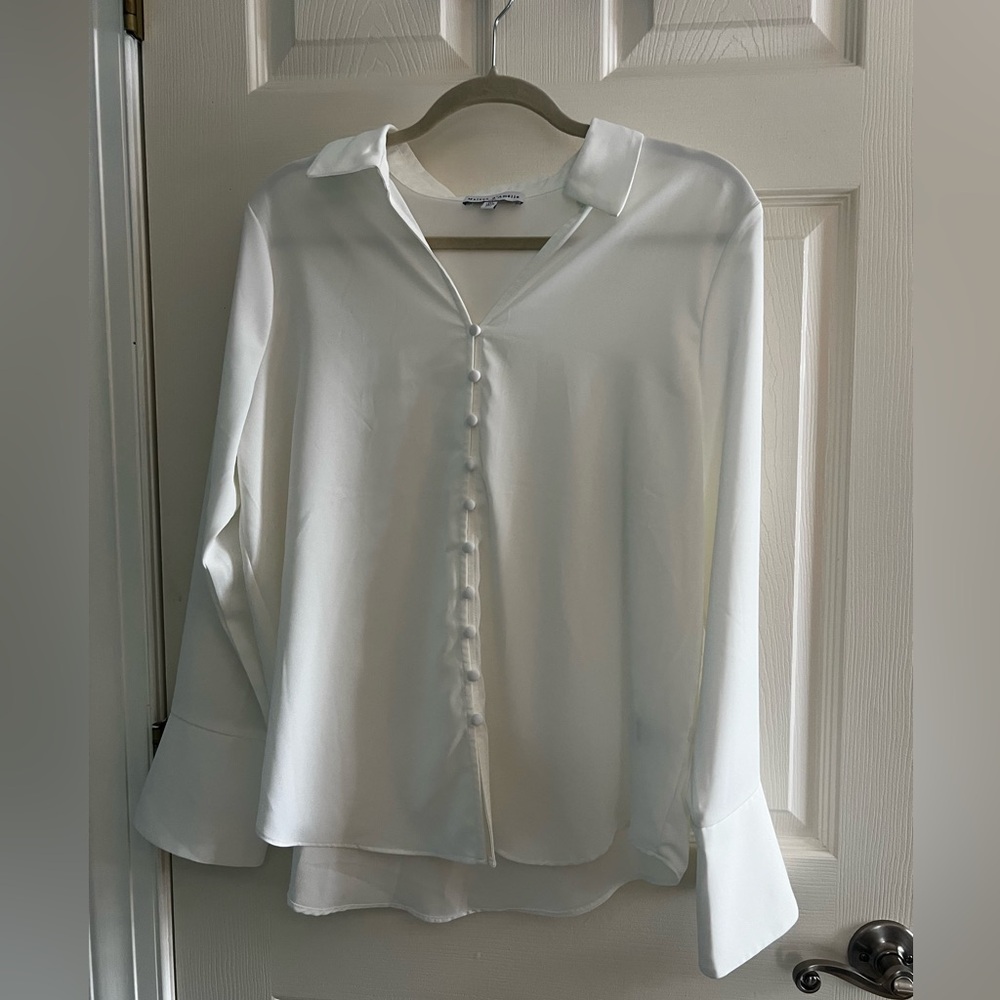 Chic White Women's Blouse
